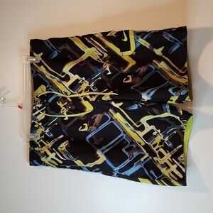 Nike Lined Mesh Swim Trunks Shorts Men's Sz Medium Great Graphic EUC VERY NICE!